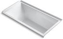 KOHLER White 60 x 30 in. Soaker Alcove Bathtub Right Drain 