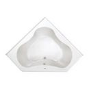 PROFLO&reg; Biscuit 60 x 60 in. Soaker Corner Bathtub with Front Center Drain 