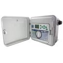 11 in. 6-Station Plastic Base with Outdoor Platinum Steel Cabinet