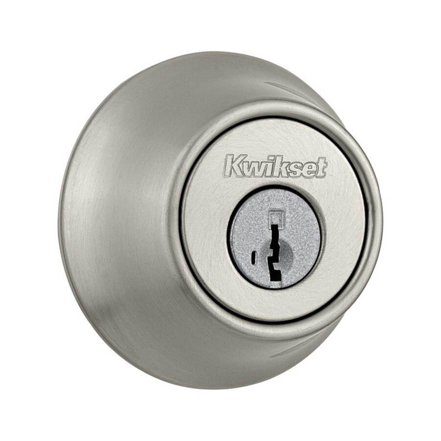 Kwikset Satin Nickel Single Cylinder Deadbolt 