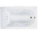 American Standard White 60 x 42 in. Whirlpool Drop-In Bathtub with Reversible Drain 