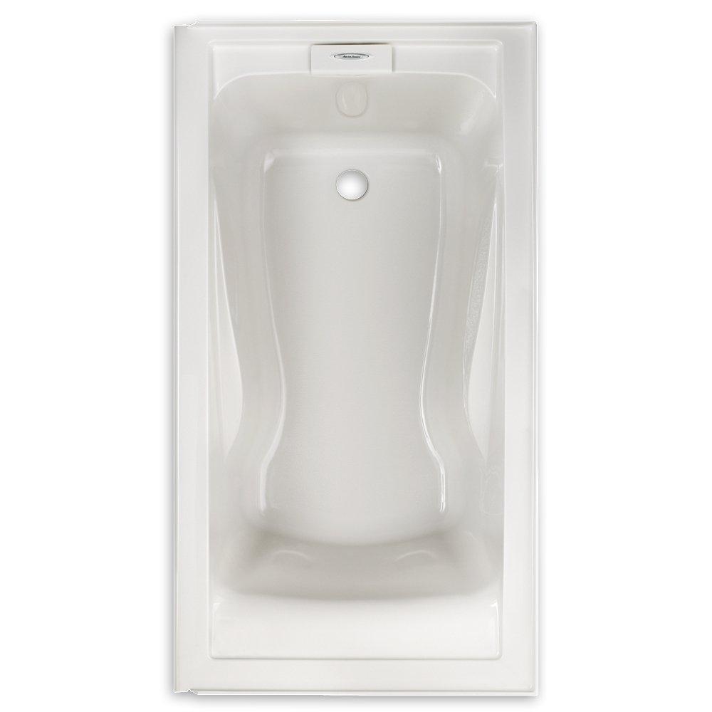 American Standard White 60 x 32 in. Soaker Drop-In Bathtub with Reversible Drain 
