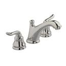Double Lever Handle Widespread Lavatory Faucet in Satin Nickel - PVD