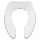 Plastic Elongated Toilet Seat in White