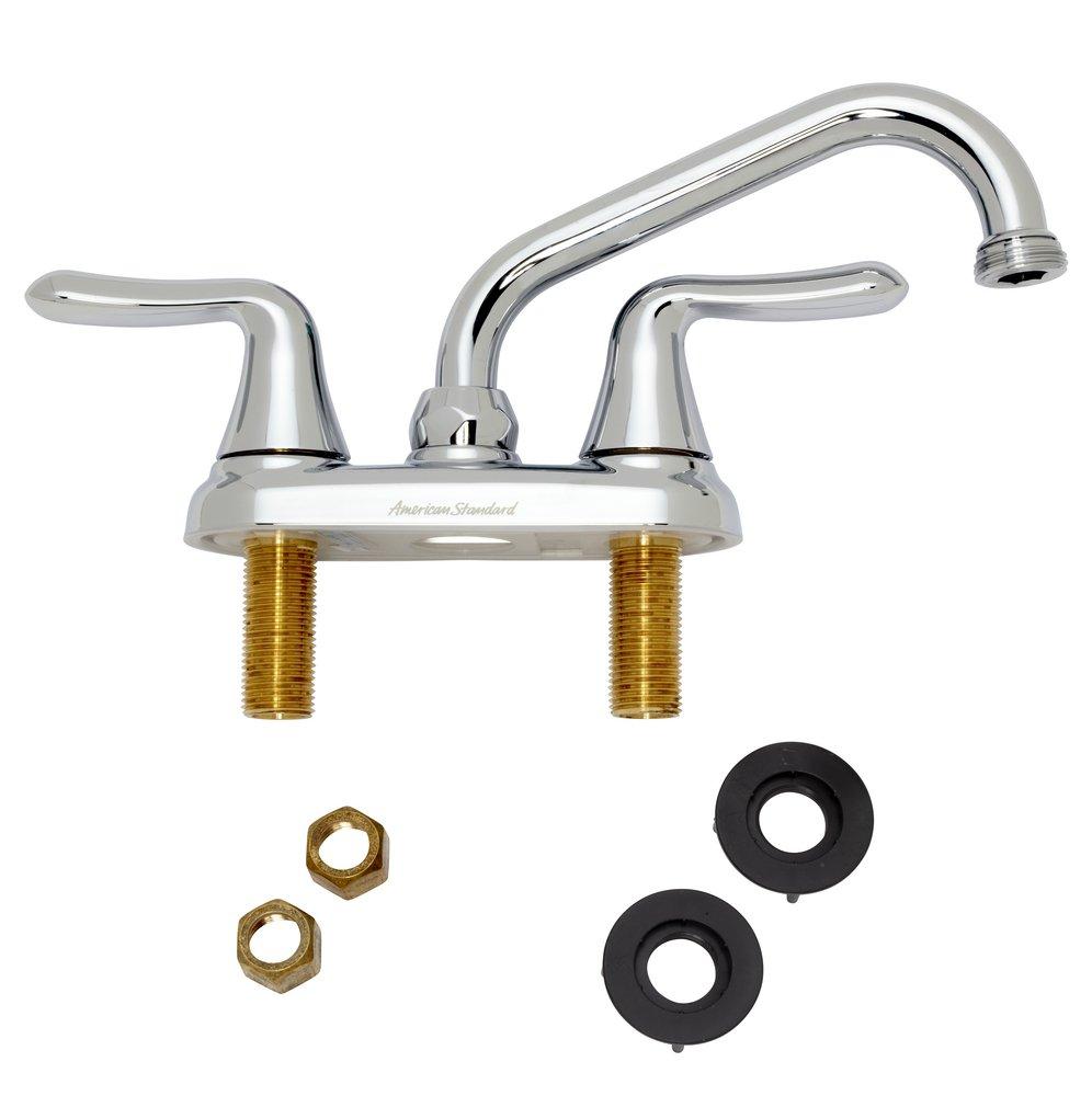 American Standard Polished Chrome Two Lever Handle Laundry Faucet 