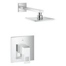 Pressure Balancing Shower Faucet Combination Set in Starlight Polished Chrome