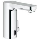 No Handle Sensor Bathroom Sink Faucet with Temperature Control Lever in StarLight Polished Chrome