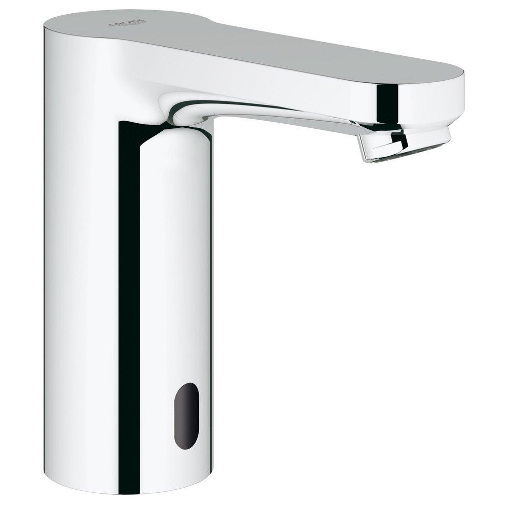 GROHE StarLight&reg; Polished Chrome No Handle Sensor Bathroom Sink Faucet 