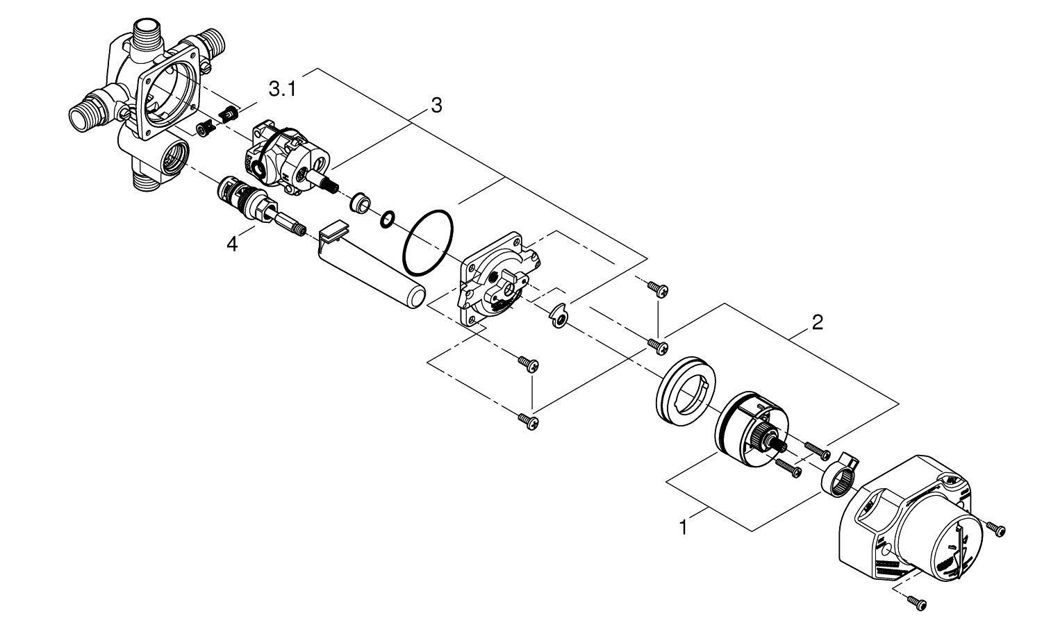 GROHE Sweat Pressure Balancing Valve 