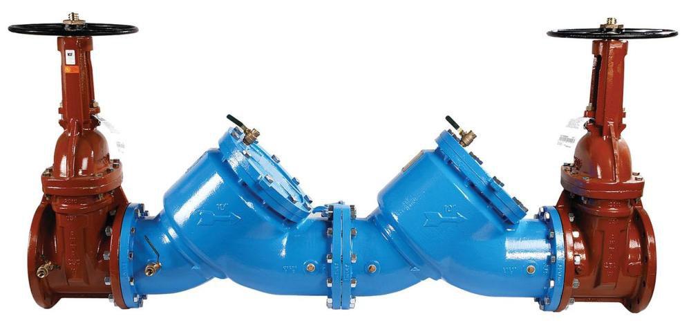Watts Epoxy Coated Cast Iron Flanged 175 psi Backflow Preventer 