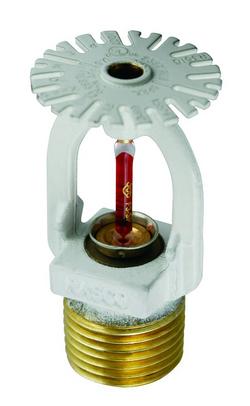 155 Degree F Recessed Pendent Sprinkler Head in White