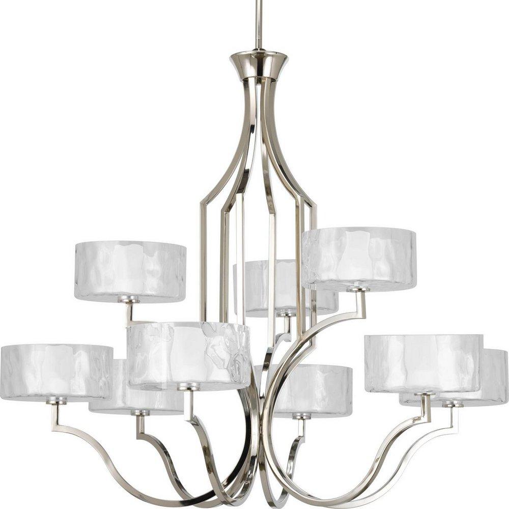 Progress Lighting Polished Nickel 36-5/8 in. 60W 9-Light Chandelier 