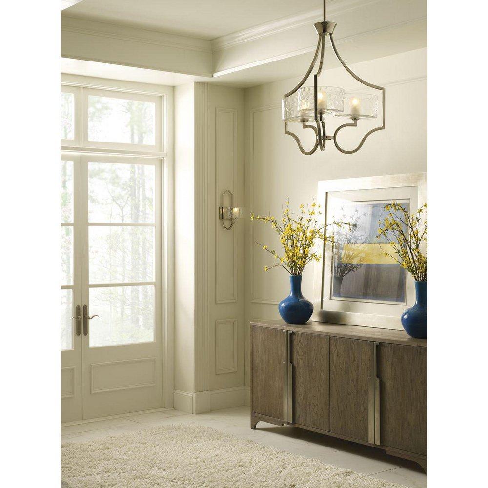 Progress Lighting Polished Nickel 60W 3-Light Candelabra E-12 Halogen Chandelier 