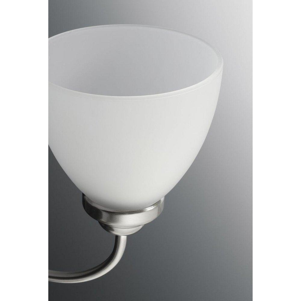 Progress Lighting Brushed Nickel 18 in. 100W 3-Light Medium Chandelier 