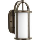 16-3/4 in. 100W 1-Light Outdoor Wall Lantern in Antique Bronze