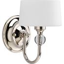 60W 1-Light Wall Sconce in Polished Nickel