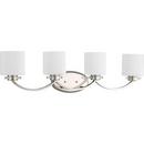 Progress Lighting Polished Nickel 9 in. 100W 4-Light Medium Bracket 