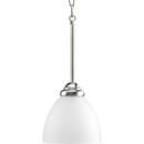 Progress Lighting Brushed Nickel 100W Medium Mini Pendant 