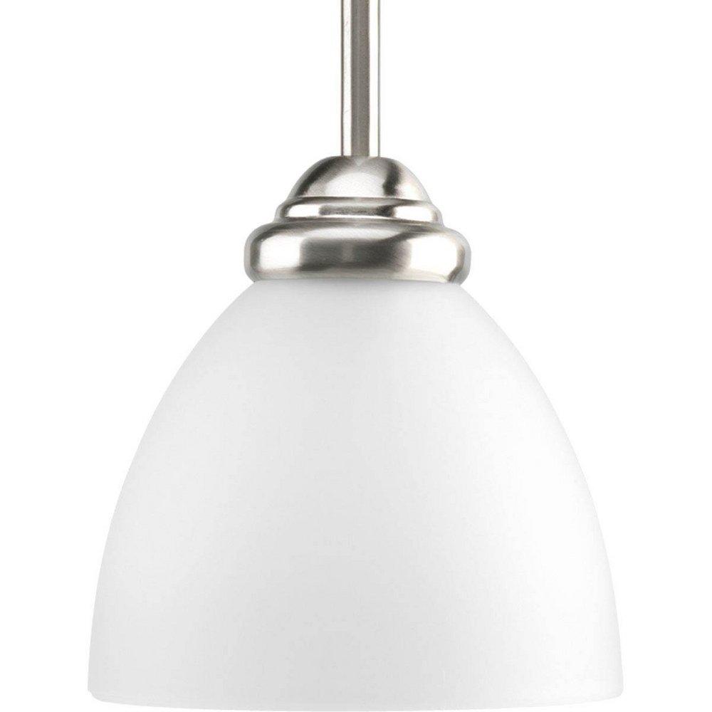 Progress Lighting Brushed Nickel 100W Medium Mini Pendant 