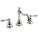 Two Handle Widespread Bathroom Sink Faucet in Polished Nickel - Natural Handles Sold Separately