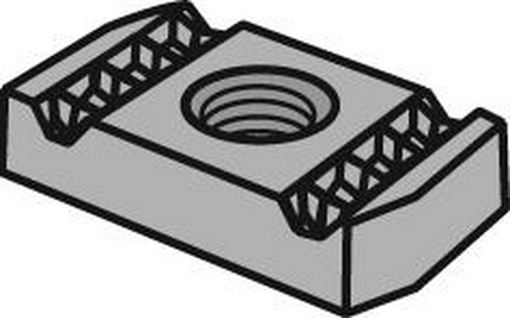 AnvilStrut Electro-Galvanized Clamp Nut with Long Spring 