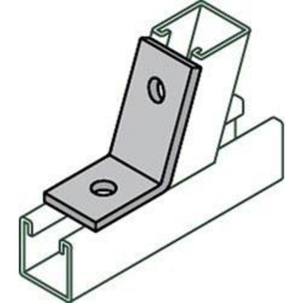 2 Hole Electro-galvanized OPEN 45 Angle Connector 