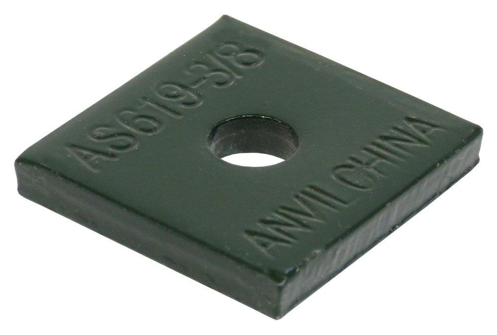 AnvilStrut Green SupR-Green&trade; Carbon Steel Square Washer for 1-5/8 in. Struts 