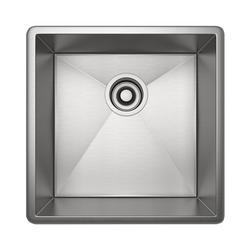 16-15/32 x 16-15/32 in. Undermount Stainless Steel Bar Sink in Brushed Stainless Steel