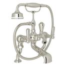 Perrin & Rowe&reg; Polished Nickel Three Handle Roman Tub Faucet 