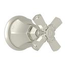 ROHL&reg; Polished Nickel Volume Control Valve Trim with Single Cross Handle 