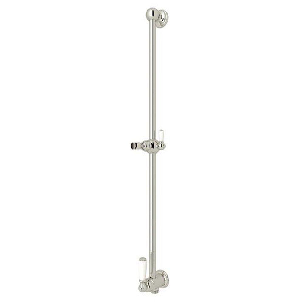 Perrin & Rowe Polished Nickel Shower Bar with Integrated Volume Control and Outlet 