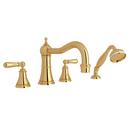 Perrin & Rowe&reg; English Gold Two Handle Roman Tub Faucet 