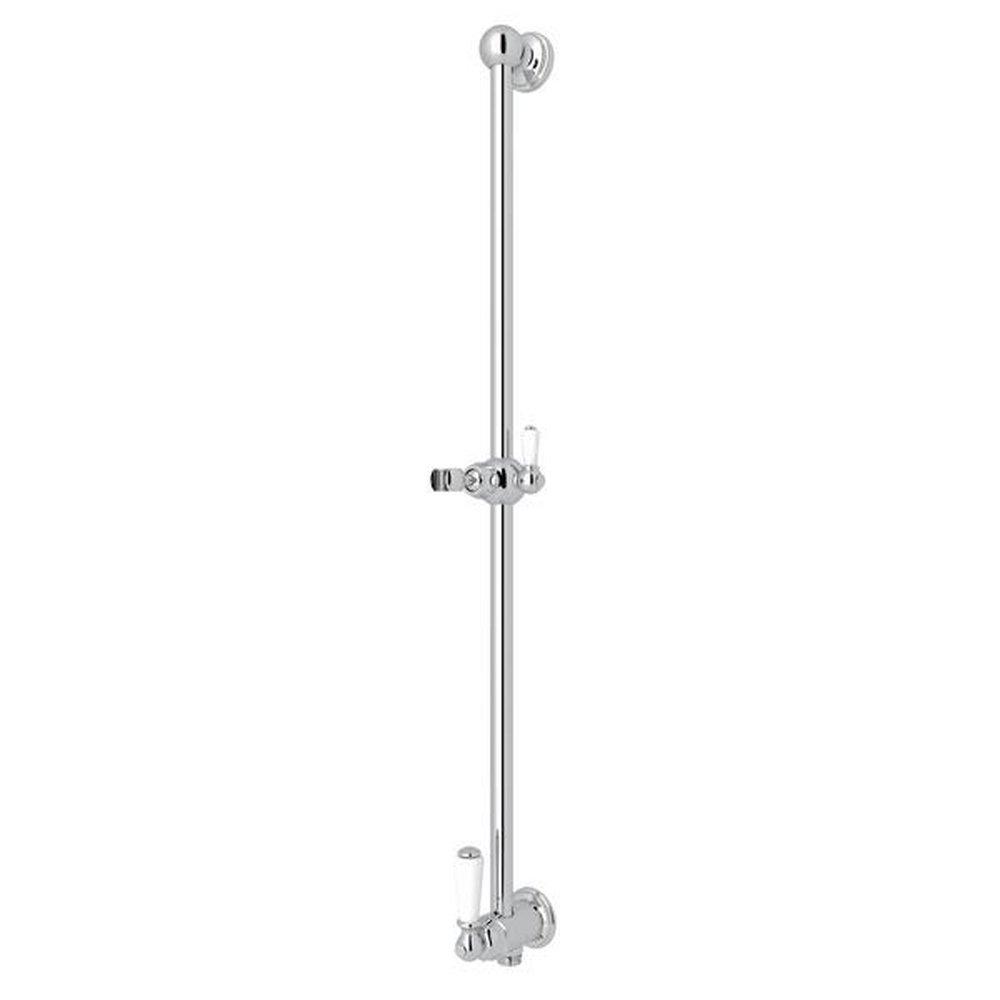 Perrin & Rowe&reg; Polished Chrome Shower Bar with Integrated Volume Control and Outlet 