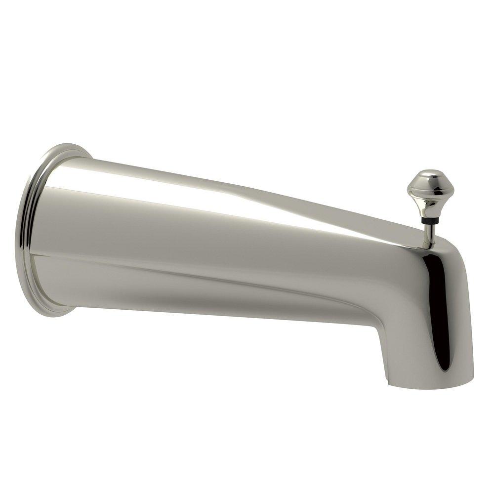 ROHL&reg; Polished Nickel Wall Mount Tub Spout with Integrated Diverter and 6-3/4 in. Spout Reach 