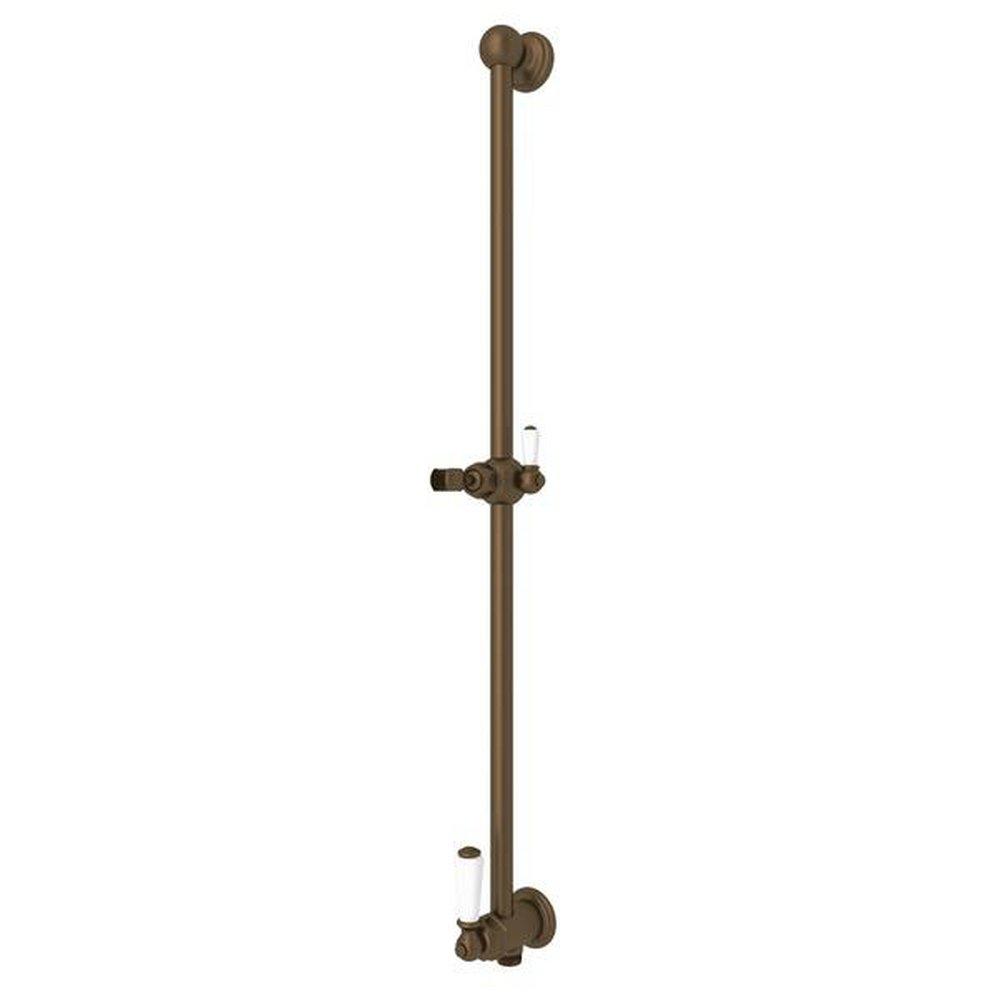 Perrin & Rowe English Bronze Shower Bar with Integrated Volume Control and Outlet 
