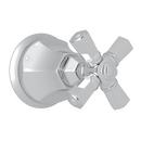 ROHL&reg; Polished Chrome Volume Control Valve Trim with Single Cross Handle 