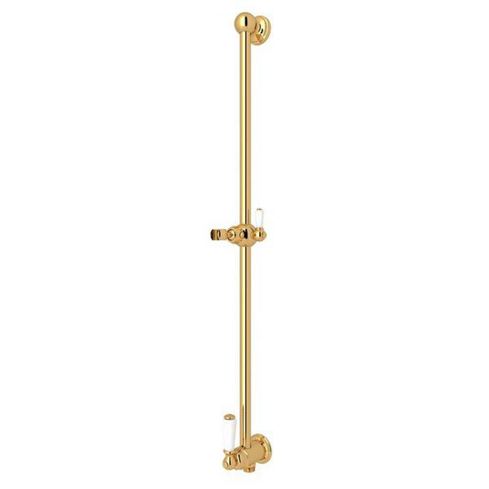 Perrin & Rowe&reg; Inca Brass Shower Bar with Integrated Volume Control and Outlet 