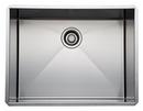 25-1/2 in. Dual Mount Stainless Steel Single Bowl Kitchen Sink in Brushed Stainless Steel