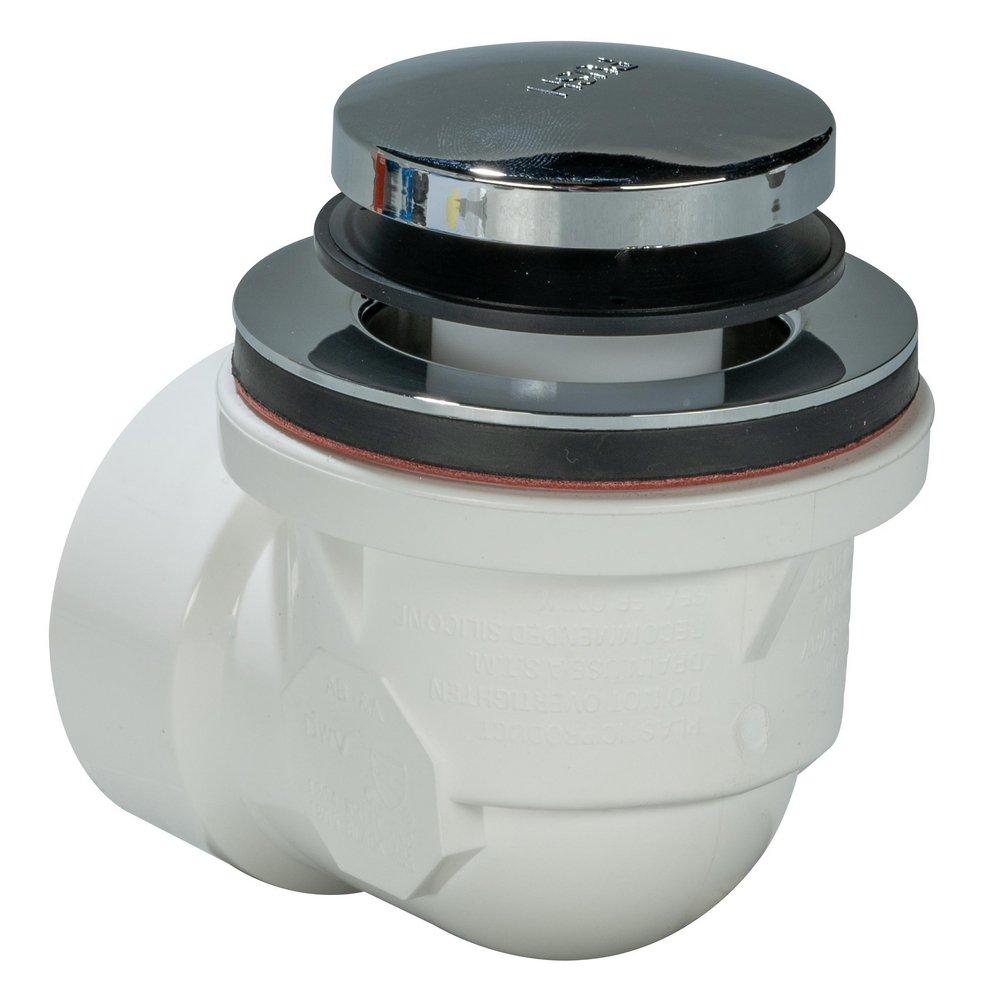 AB & A&trade; Polished Chrome Plastic Toe-Tap Drain 