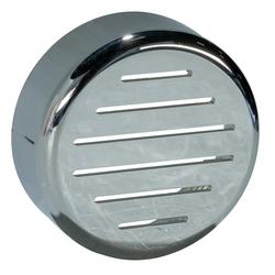 3-5/16 in. Plastic Overflow Plate in Chrome