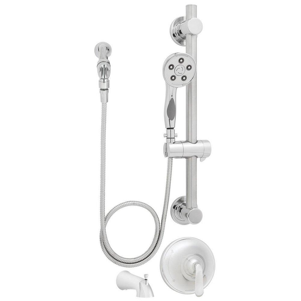 Speakman Polished Chrome Handheld Shower and Tub Combination with Single Lever Handle 
