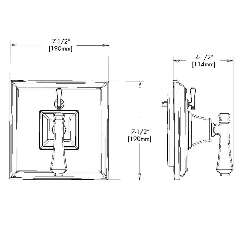 Speakman Polished Chrome Shower Pressure Balancing Valve and Trim 