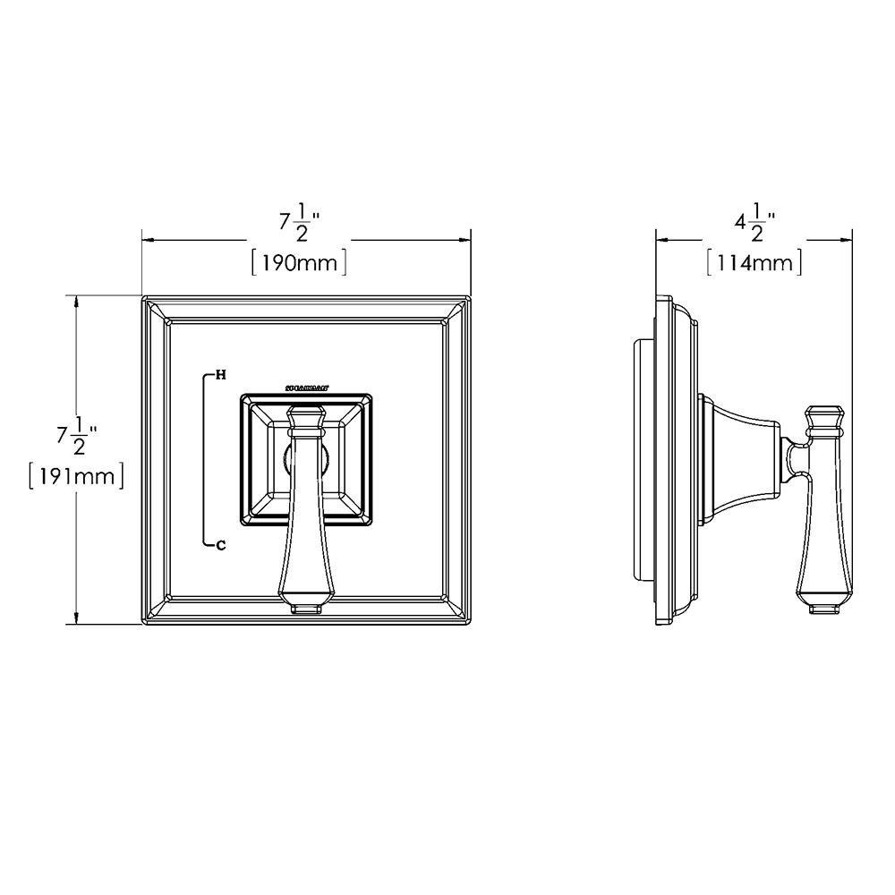 Speakman Polished Chrome Pressure Balancing Valve and Trim 