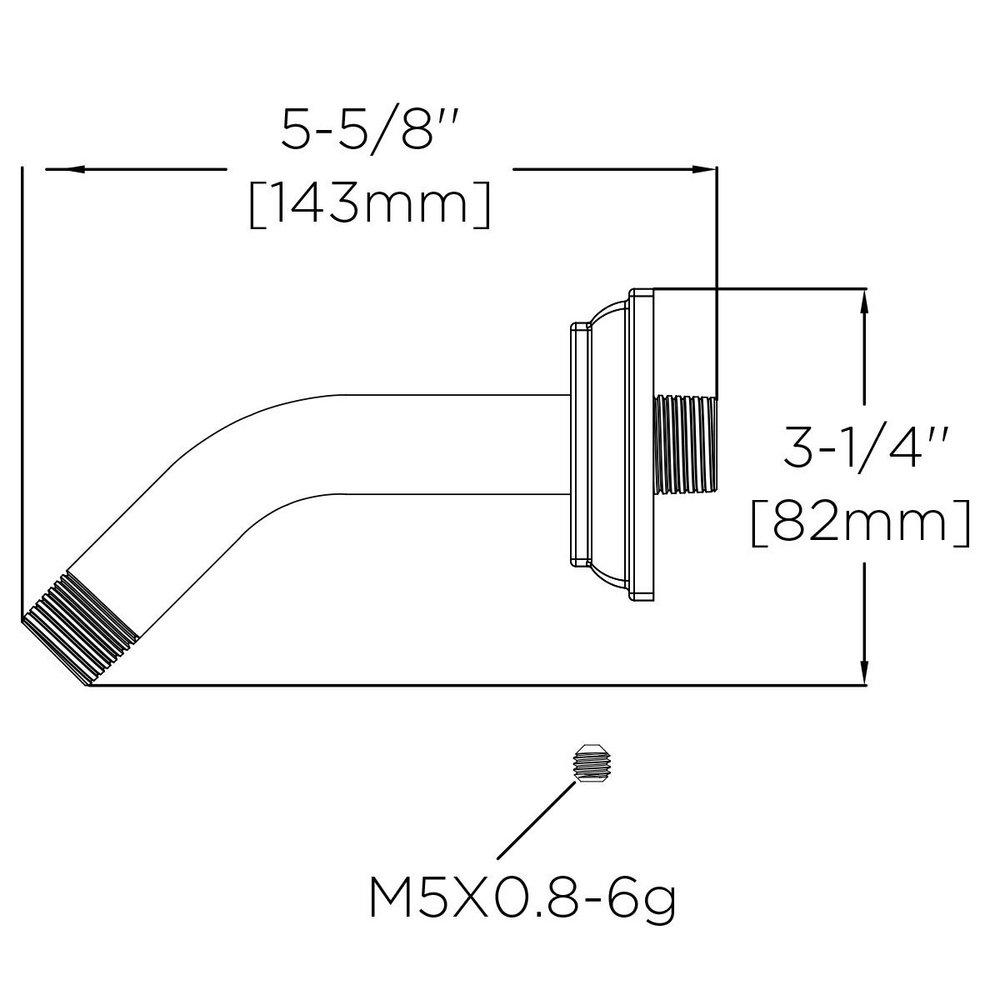 Speakman Polished Chrome Shower Arm and Flange 