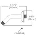 Speakman Polished Chrome Shower Arm and Flange 