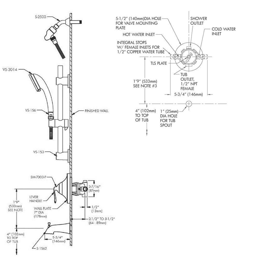 Speakman Brushed Nickel 2.5 gpm Slide Bar Hand Shower with Single-Handle 