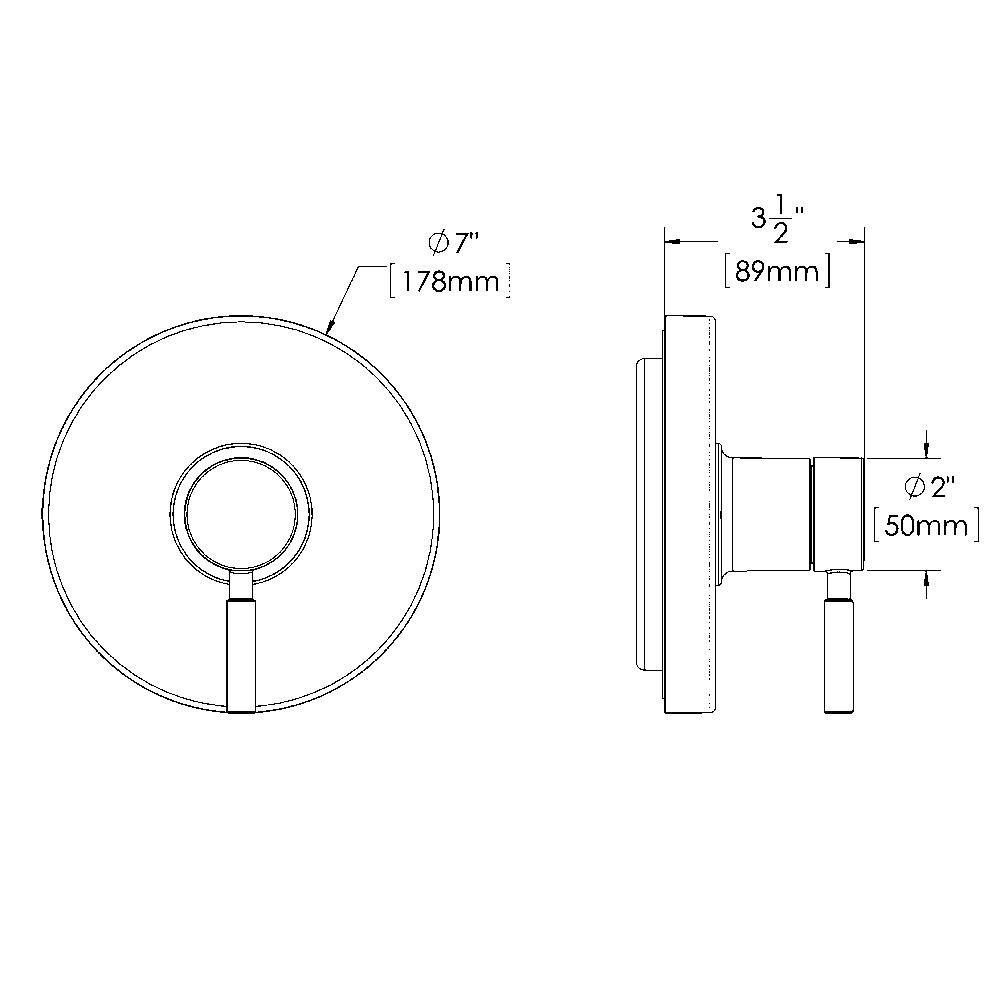 Speakman Polished Chrome Single Handle Bathtub & Shower Faucet 