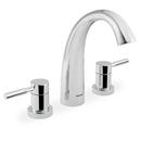 3-Hole Double Lever Handle Roman Tub Faucet in Polished Chrome