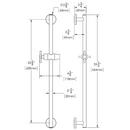Speakman Brushed Nickel Shower Slide Bar 