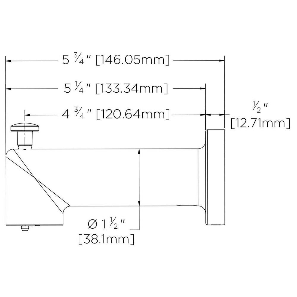 Speakman Brushed Nickel Neo Tub Spout Diverter 